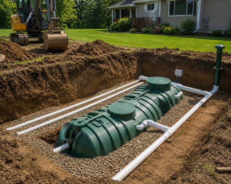 Aerobic Sewage Installation in Denver, CO