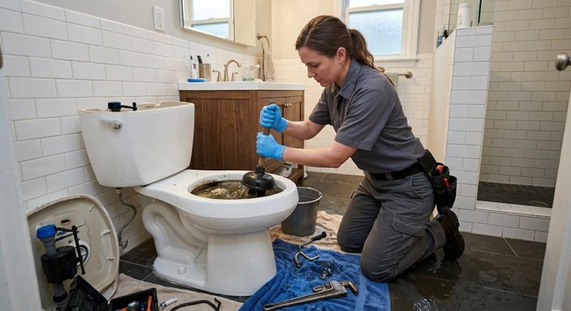Backed Up Toilet Repair in Denver, CO