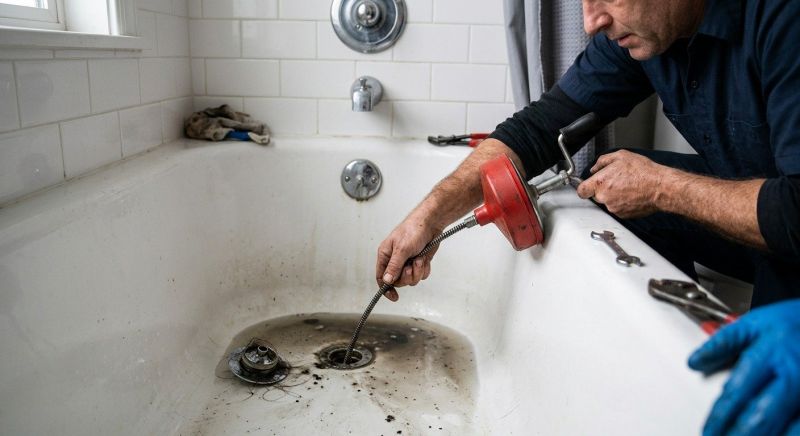 Bathtub Drain Clearing in Denver, CO